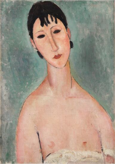 Amedeo Modigliani, Elvire en buste