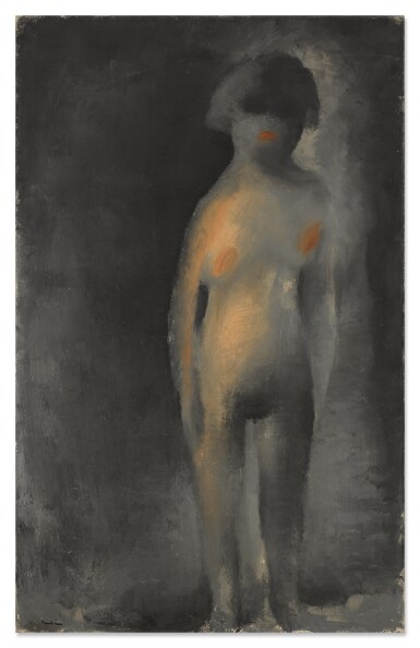 Nu gris de face