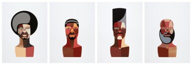 Style Variation 1 (Afro); Style Variation 2 (Waves); Style Variation 3 (High Top); and Style Variation 4 (Beard)