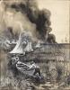 "Pushing through the Everglades / Burning Saw Grass." (HARPER'S)