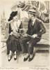 "This was the way we all dressed in 1923!" Couple on bench