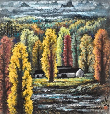 Lin Fengmian 林風眠 | Autumn view  秋景