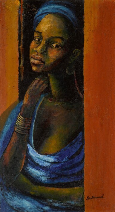 Young Woman in Blue