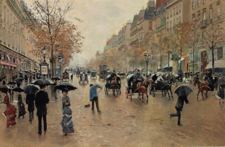 Jean Béraud, Boulevard Poissonnière en automne