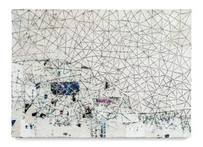 Mark Bradford, White Painting