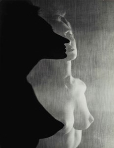 Shadow Profile Behind Veil, 1942