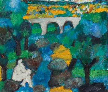 Nude at aqueduct