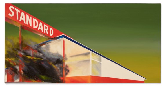 Ed Ruscha, Burning Gas Station