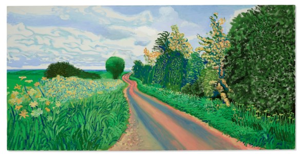 David Hockney, Early Blossom, Woldgate