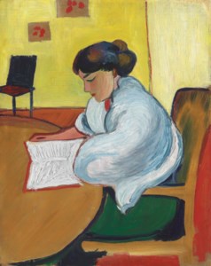 Lesende Frau
