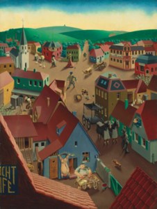 Badische Kleinstadt bei Tage