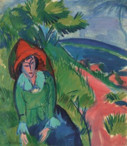 Ernst Ludwig Kirchner, Erna am Meer, Fehmarn