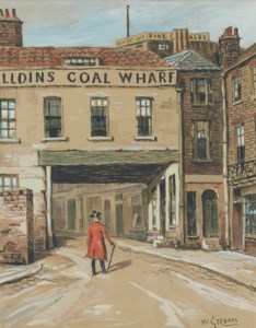 A Chelsea Pensioner walking down Old Church Street, London
