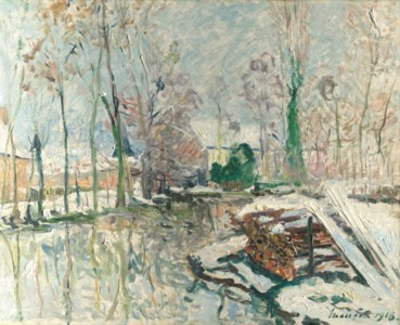 Les Bords du Boulon en hiver, le Gué-du-Loir, Loir-et-Cher