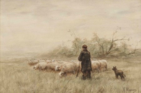 A shepherd and his flock