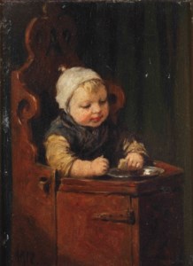 Toddler in a child seat