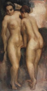 Two standing nudes
