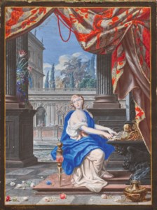 Sainte Cécile jouant de l’orgue