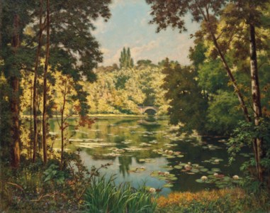 A bridge over the river