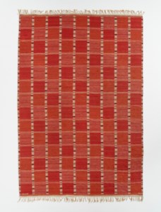 'Falurutan, röd' Carpet, designed 1952