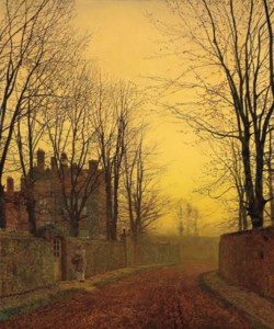 John Atkinson Grimshaw, An autumn lane