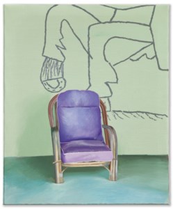 David Hockney, Chair with a Horse Drawn by Picasso