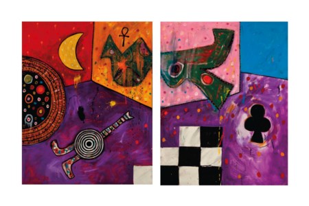 Bird Through the Wall No. 8 (diptych)
