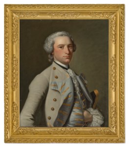 Portrait of a gentleman, traditionally identified as Nathaniel Acton (1725-1795), half-length, in a grey coat