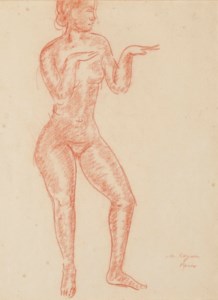 Femme nue debout