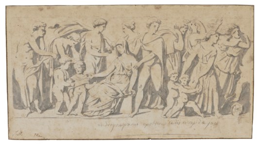 The Marriage of Jason and Medea (recto); Composition study of an antique scene (verso)