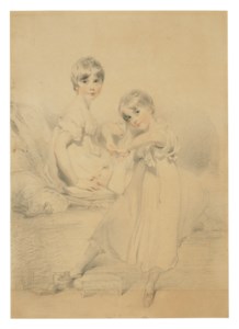 Portrait of Emily Frederica (1796-1822) and Georgina Cecilia Lock (1798-1867), daughters of Charles Lock of Norbury (1770-1804)
