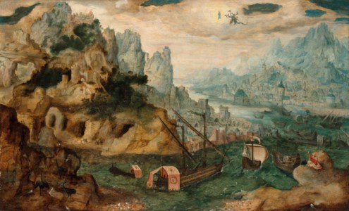 HERRI MET DE BLES, CALLED CIVETTA, Saint John the Evangelist on Patmos