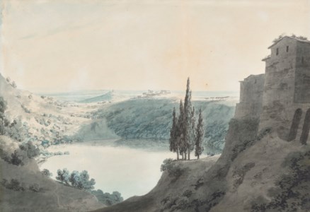 Lake Nemi, looking towards Genzano