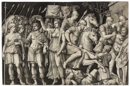 Trajan crowned by Victory