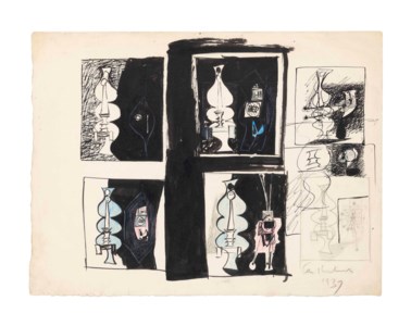 Study for Relief Construction for Two Females