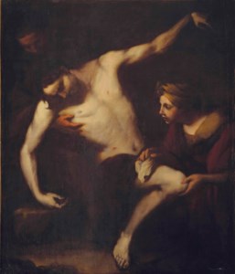 Saint Sebastian tended by Saint Irene