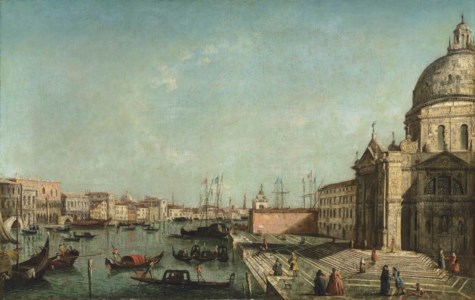 The Bacino di San Marco, Venice, with Santa Maria della Salute, the Punta della Dogana, the Ducal Palace and the Libreria