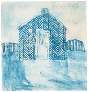 Untitled (Patterned Blue House)