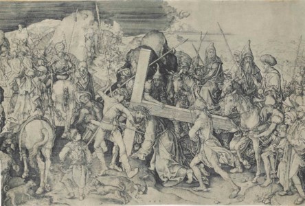 Christ carrying the Cross: Large Plate