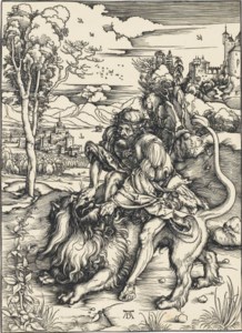 Albrecht Dürer, Samson rending the Lion