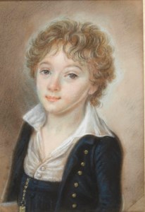 Portrait d'un jeune garçon en buste