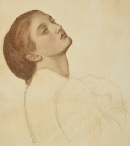 Study for 'Marigolds - The Bower Maiden, Fleur-de-Marie'