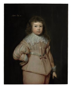 Portrait of a young boy thought to be Lucius Cary, 3rd Viscount Falkland, three-quarter-length