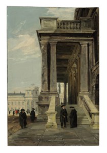 Pensioners in the Great Quadrangle, Greenwich