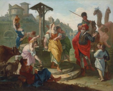 Rebecca and Eliezer at the well