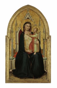 The Madonna and Child enthroned