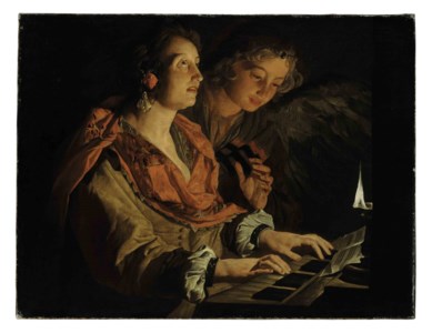Saint Cecilia and the Angel