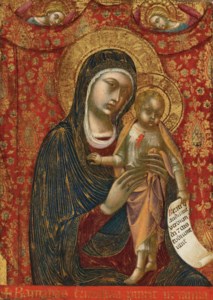 Madonna and Child with two angels