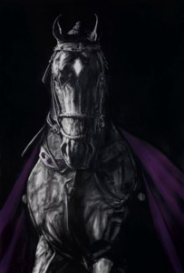 Horse in Purple Drape