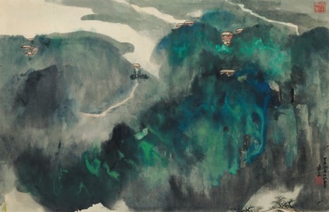 Zhang Da Qian, Pavilions on Emerald Hills